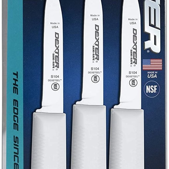 Dexter-russell 3 pack of 3¼"Paring Knives, S104-3PCP, SANI-SAFE Series - Picture 1 of 8